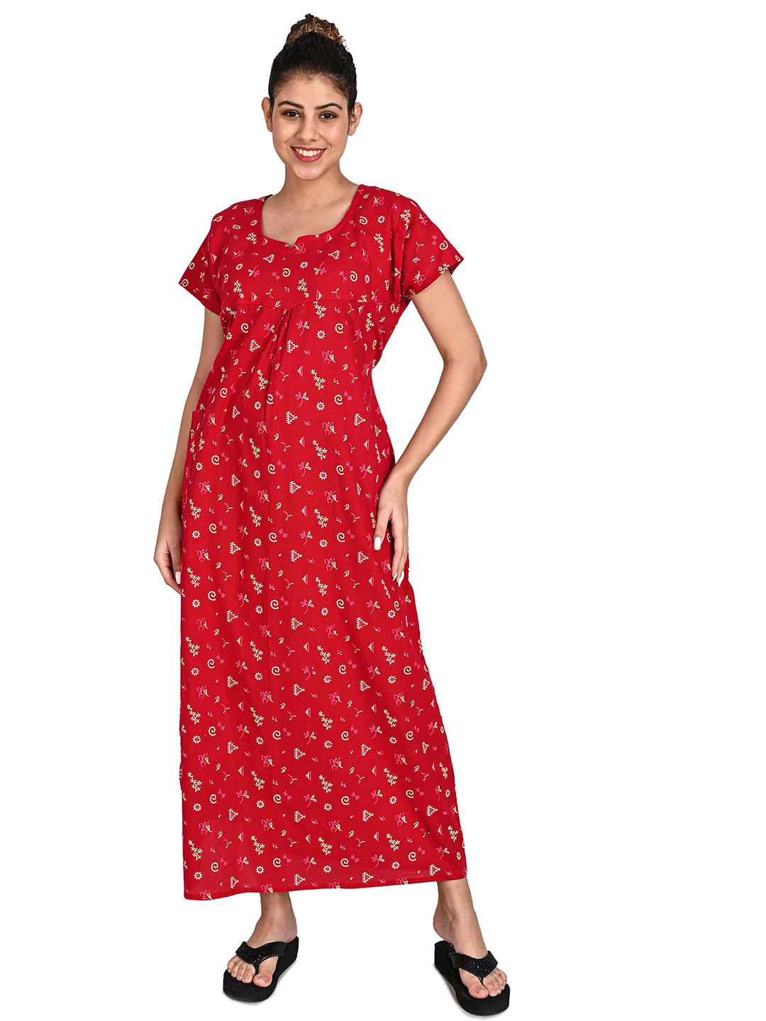 For You For Me Printed Maxi Nightdress