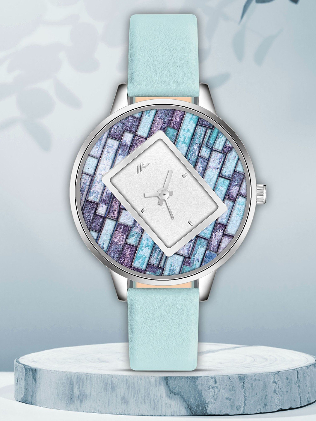 DOUBLERUN Women Printed Dial & Leather Straps Analogue Multi Function Watch H05NMT-570