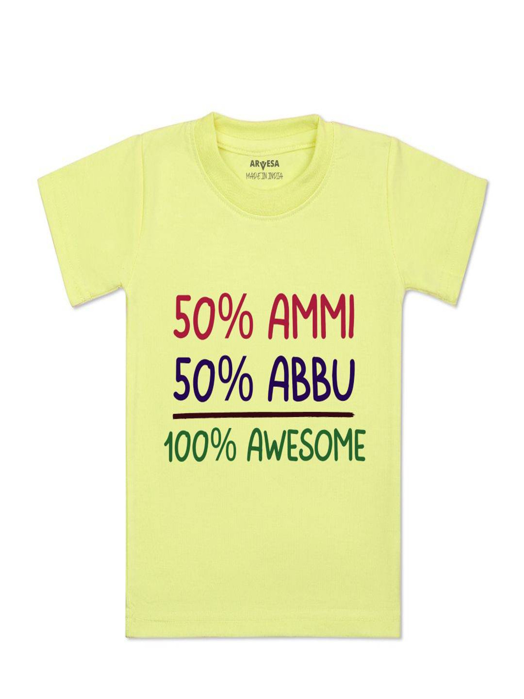Arvesa Kids Ammi & Abbu Printed T-shirt