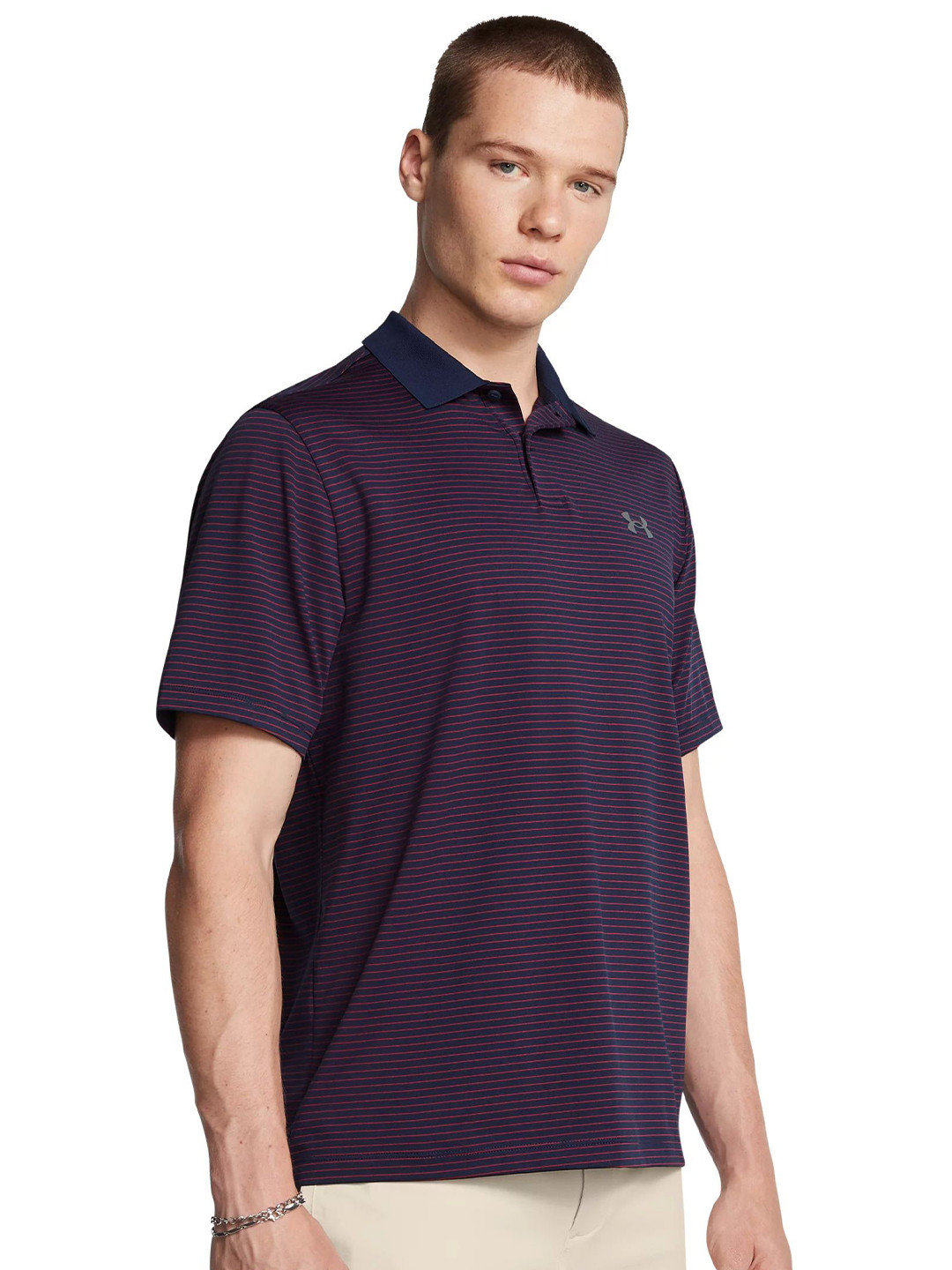 UNDER ARMOUR Men Matchplay Stripe Polo Tshirt