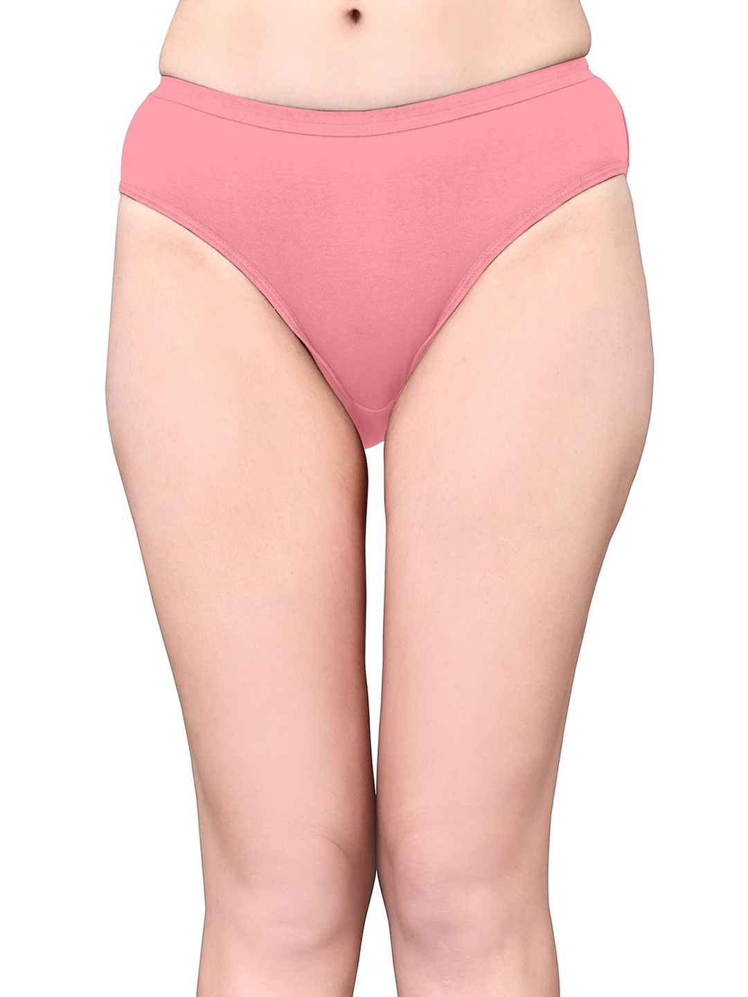 Exotica Lingerie Cotton Mid-Rise Bikini Briefs EX RIYA-LIGHT RED-M