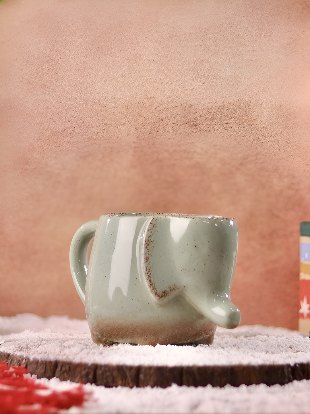 Olive Home Accents Blue Textured Stoneware Handmade Mug-400ml