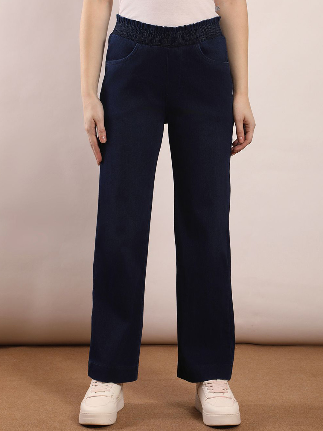 FCK-3 Women Bootcut High-Rise Stretchable Cropped Jeans