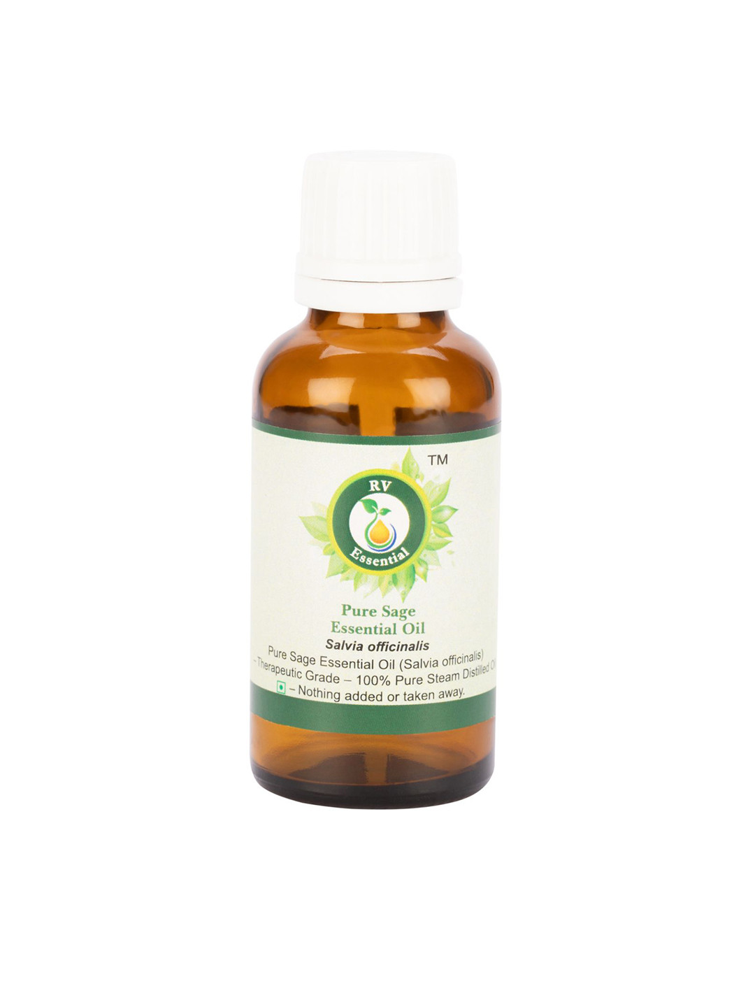 R V Essential Pure Sage Essential Oil For Moisturization & Nourishment- 50 ml