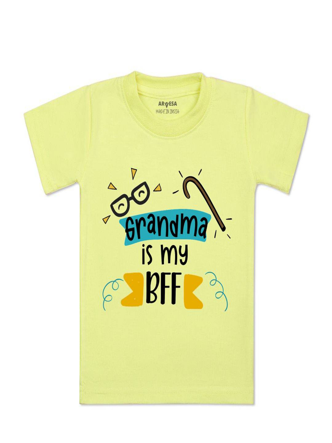 Arvesa Kids Grandma Is My BFF Printed Tshirt