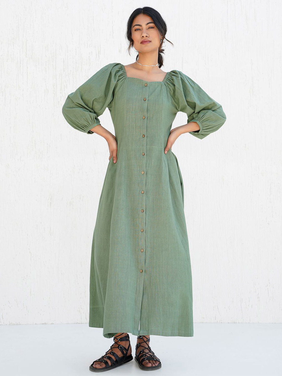 Tailor Didi Women Solid A-Line Maxi Dress