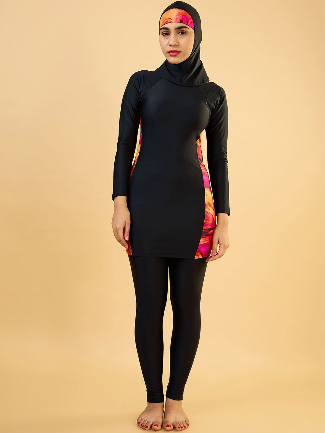 LYCOT Color-Blocked 3-Pcs Swimset