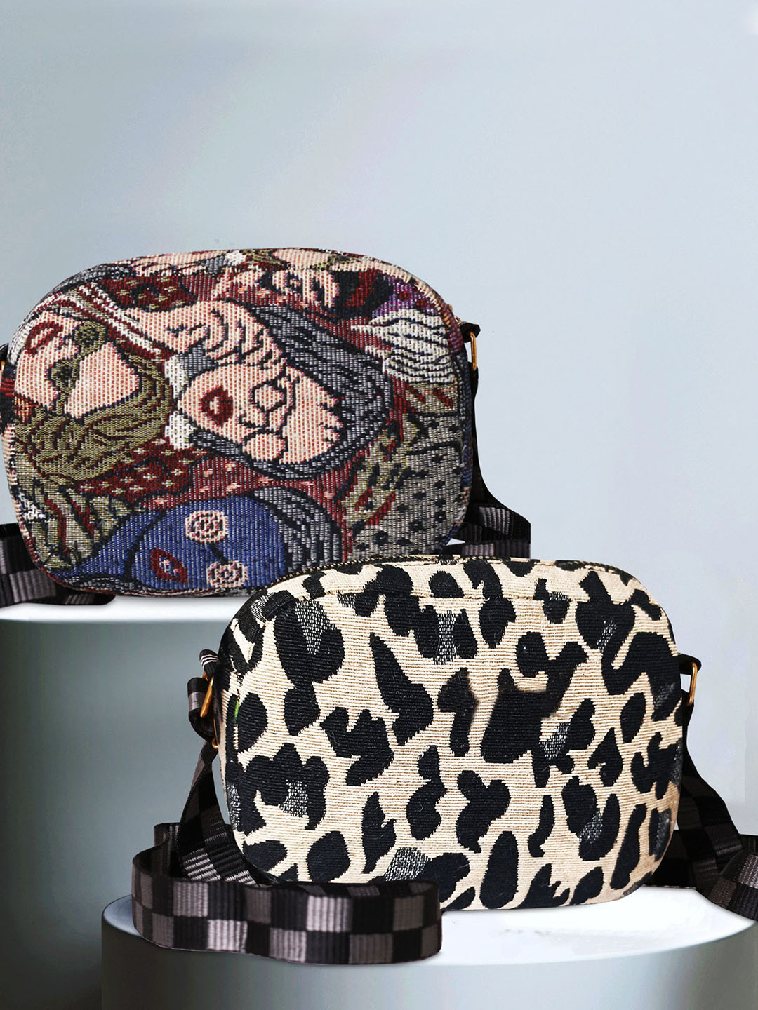 BANDICOOT Set OF 2 Animal Embellished Structured Sling Bag