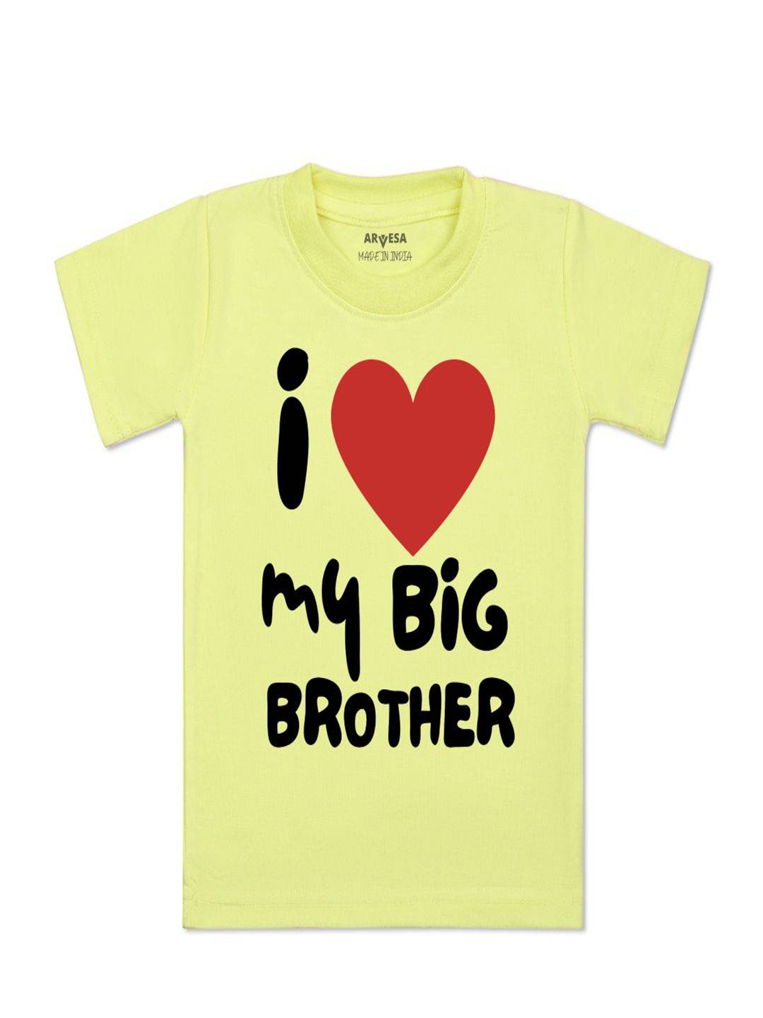 Arvesa Kids I Lobe My Big Brother Printed Tshirt