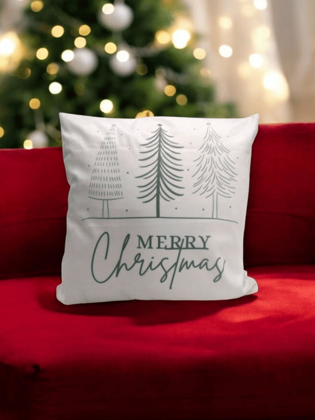 LUSHLYF High-Quality Typography Polyester Silk Breathable 2 Pcs Cushion Covers -16x16In