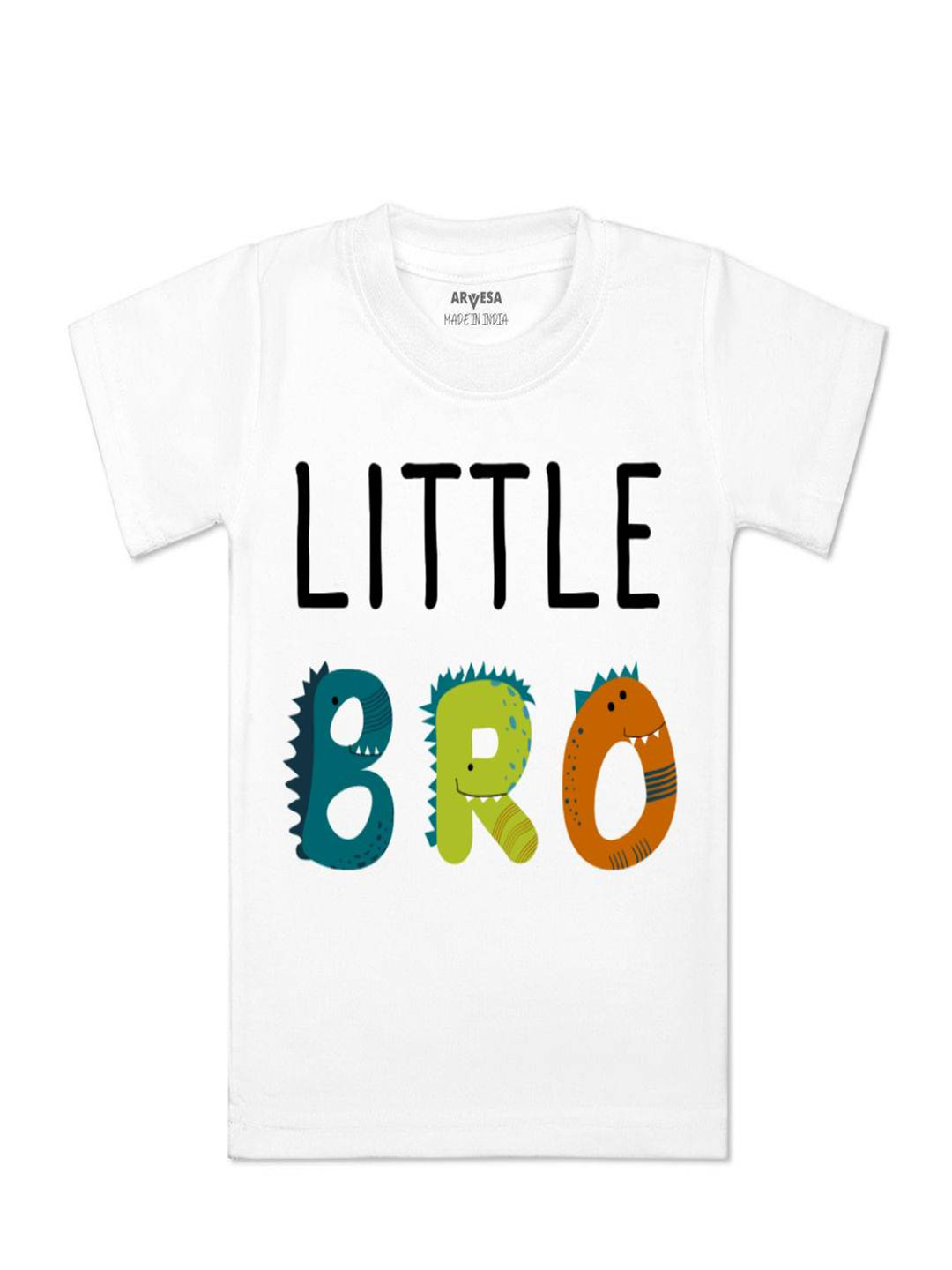 Arvesa Kids Little Bro Printed Tshirt