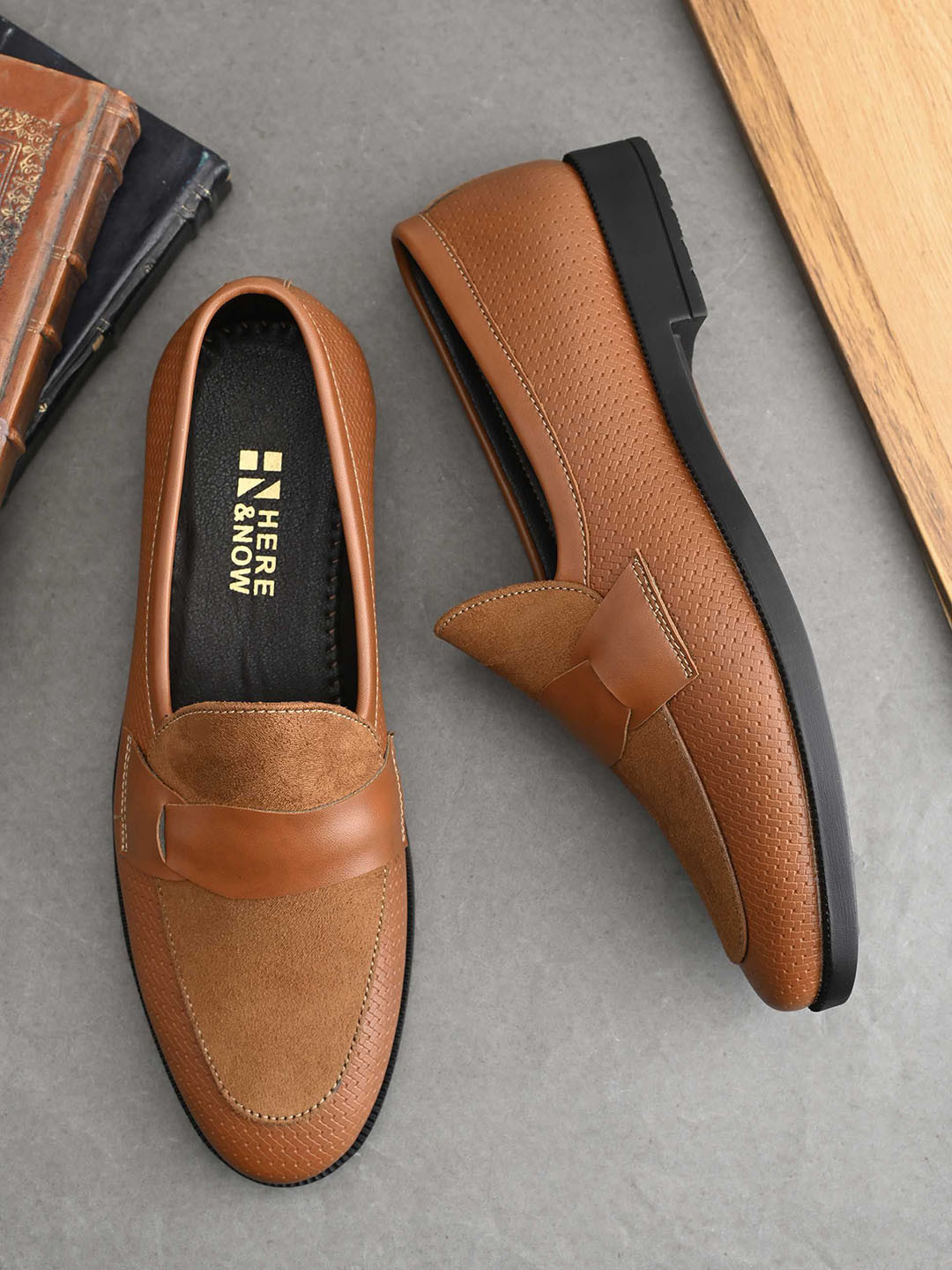 HERE&NOW Men Penny Formal Loafers