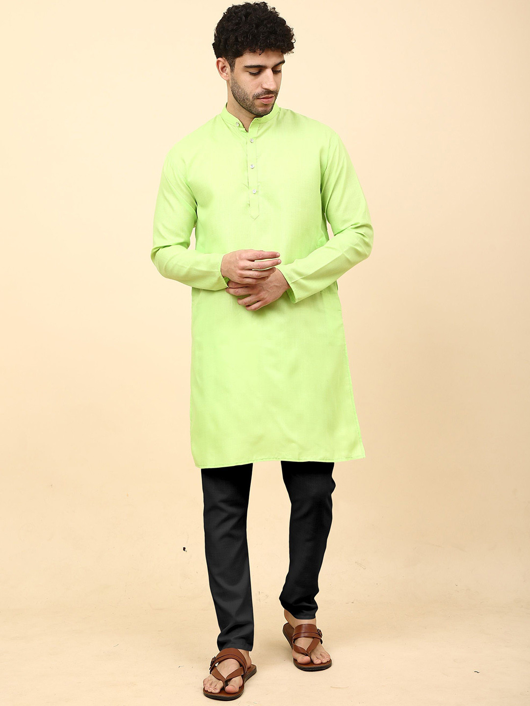 VS MALL Men Regular Kurta with Pyjamas