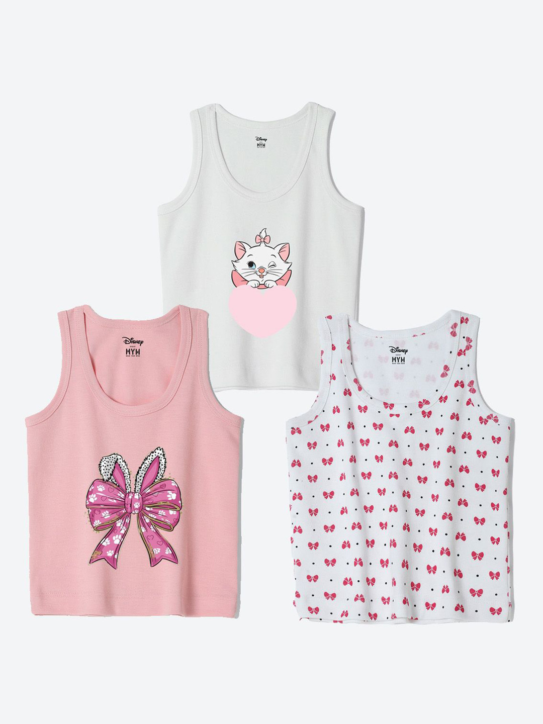 Wear Your Mind Infants Pack Of 3 Printed Basic Vests IFVDPO3020