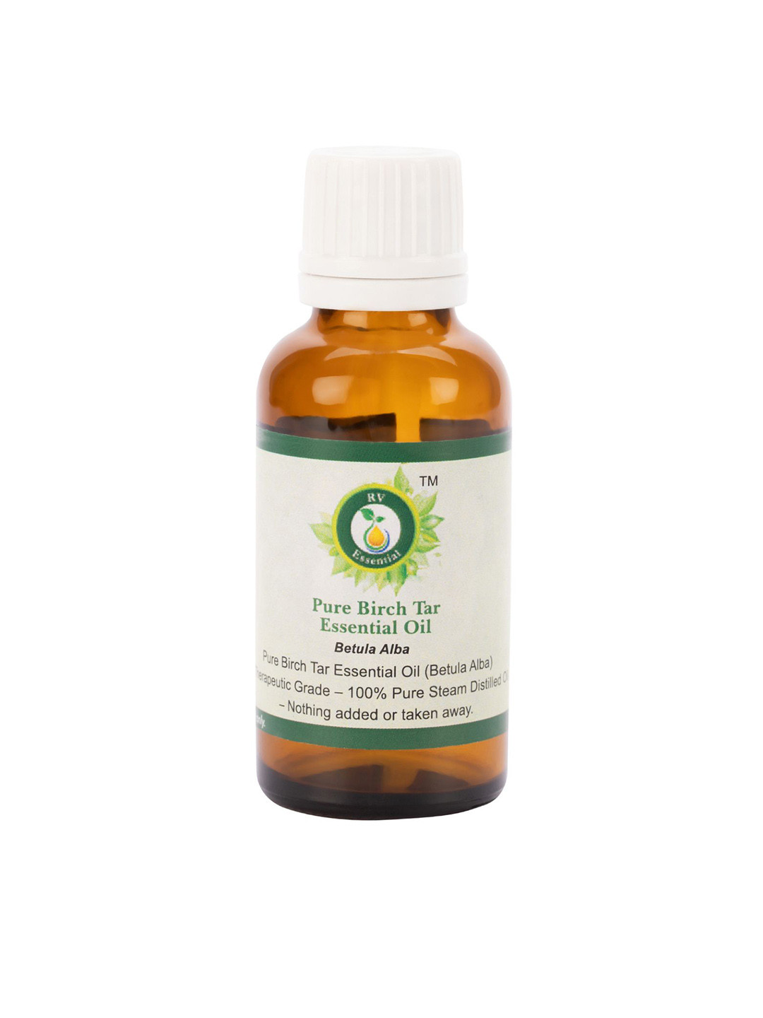 R V Essential Pure Birch Tar Essential Oil For Moisturization & Nourishment- 100 ml