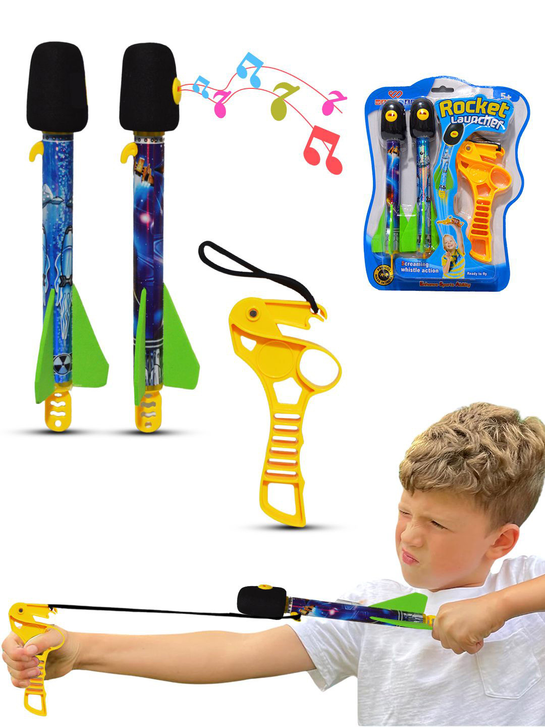 WEMBLEY Rocket Launcher BPA Free Activity Toys