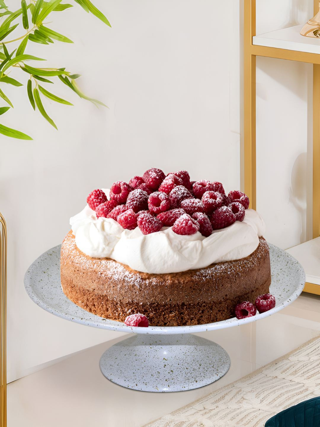 Metalsmith White Metal Cake Stand