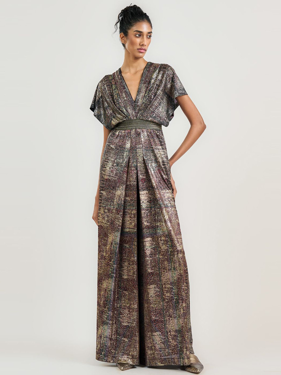 OTT Tarun Tahiliani Printed Culotte Jumpsuit