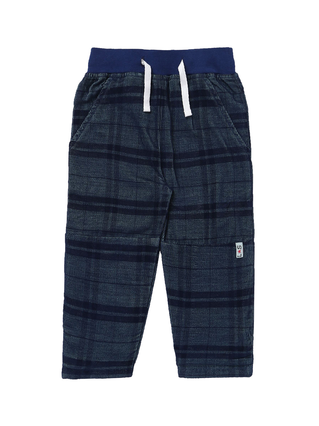 Lilly and Sid Boys Checked Cotton Track Pants