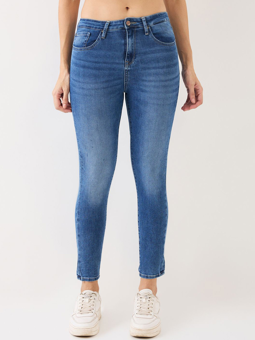 SPYKAR Women Super Skinny Fit High-Rise Light Fade Jeans