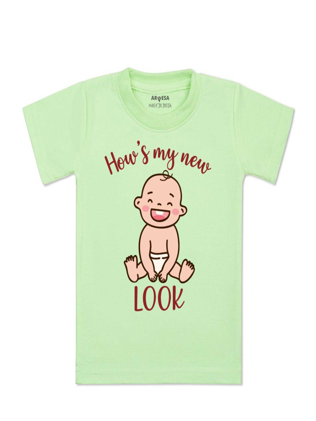 Arvesa Kids How's My New Look Printed Tshirt