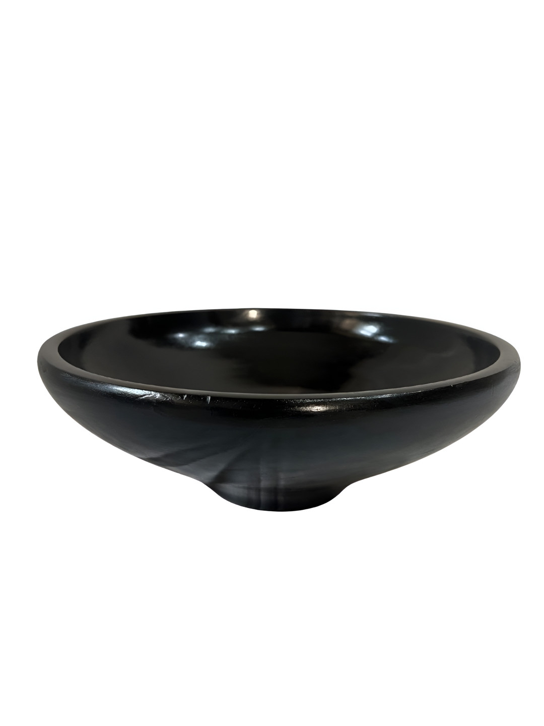 Taurrus Display Bowl Black Wood Natural Living Room Tiny Showpiece -