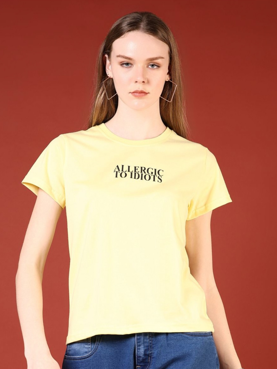LIMEROAD Women Printed Applique T-shirt