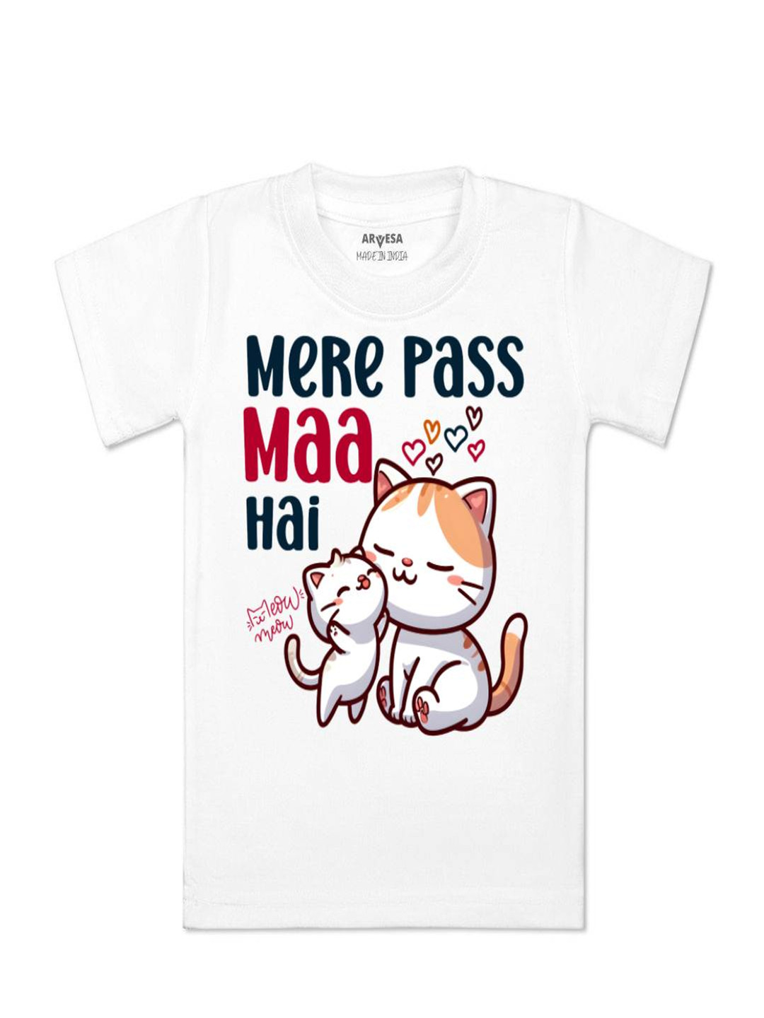 Arvesa Kids Mere Pass Maa Hai Printed Tshirt