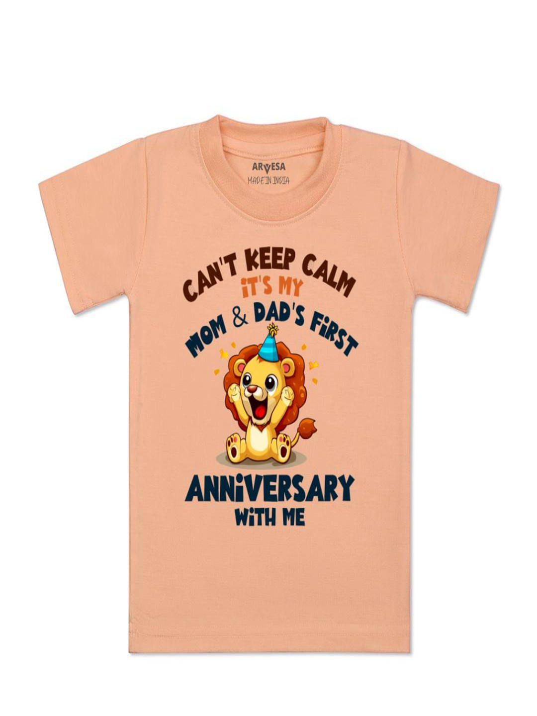 Arvesa Kids Mom & Dad Anniversary With Me Printed Tshirt