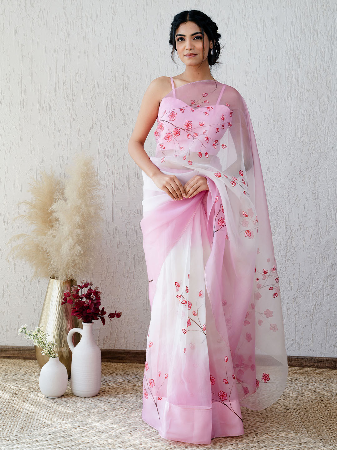 Mangalmay By Aastha Floral Organza Saree