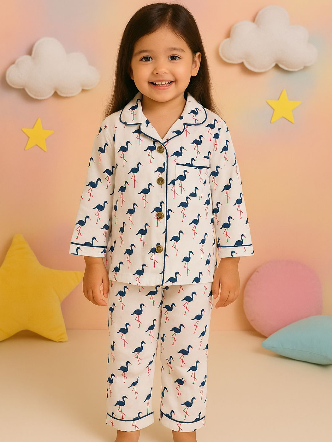 Tittertots Pure Cotton Printed Night Suit