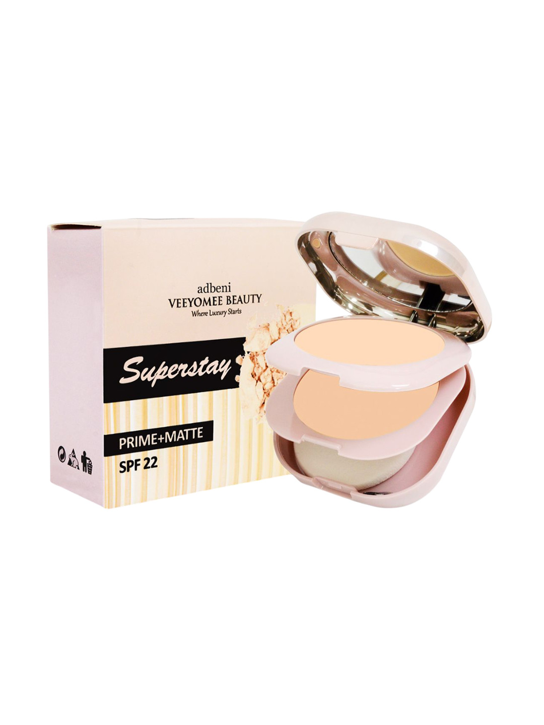 Adbeni Superstay HD Pressed Matte Finish Compact Powder With SPF 22 - 20 g - 02