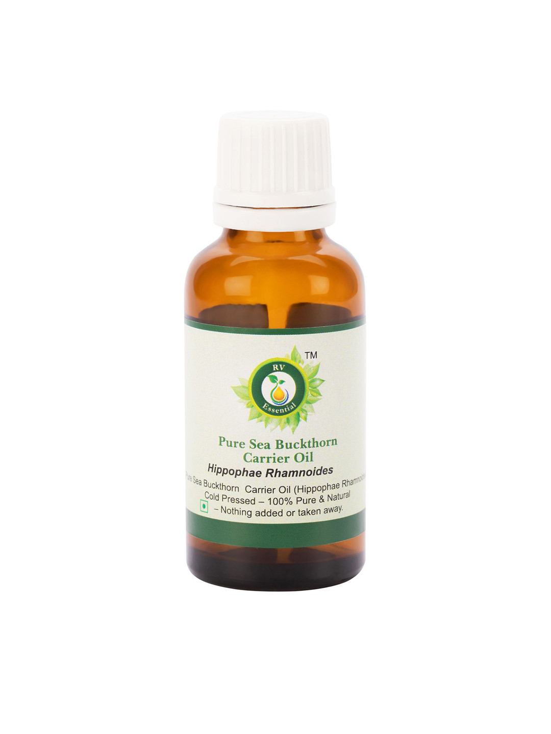 R V Essential Pure Sea Buckthorn Carrier Oil For Moisturization & Nourishment - 30 ml
