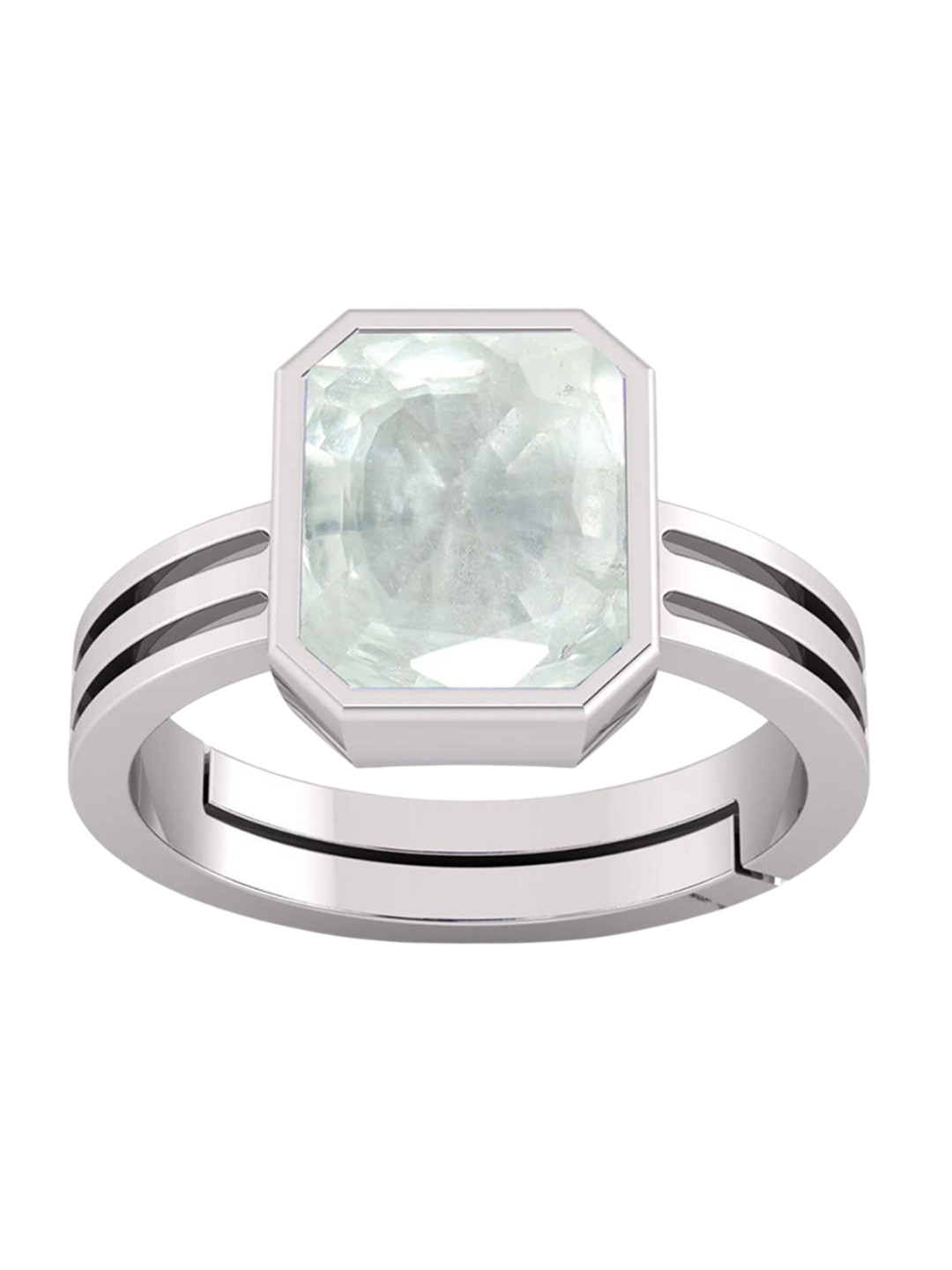 RSPR Evil Eye Protection Stone-Studded Adjustable Finger Ring