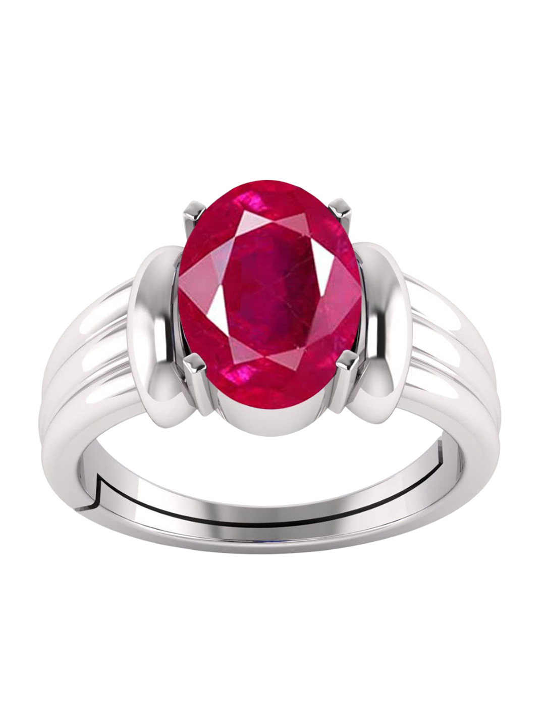RSPR 5.25 Ratti Manik Gemstone StuddedFingerRing