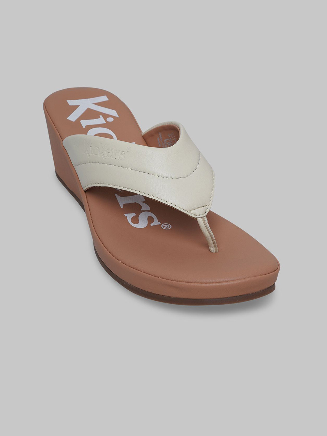 Kickers Women Casual Leather Wedge Sandals