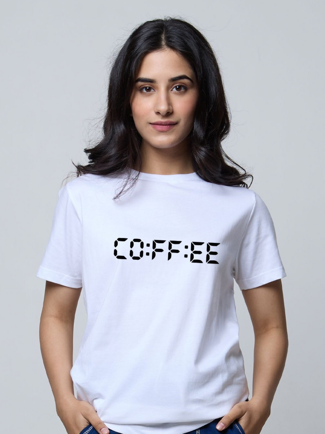 DKY Typography Printed Round Neck Short Sleeves Regular Fit Cotton T-Shirt