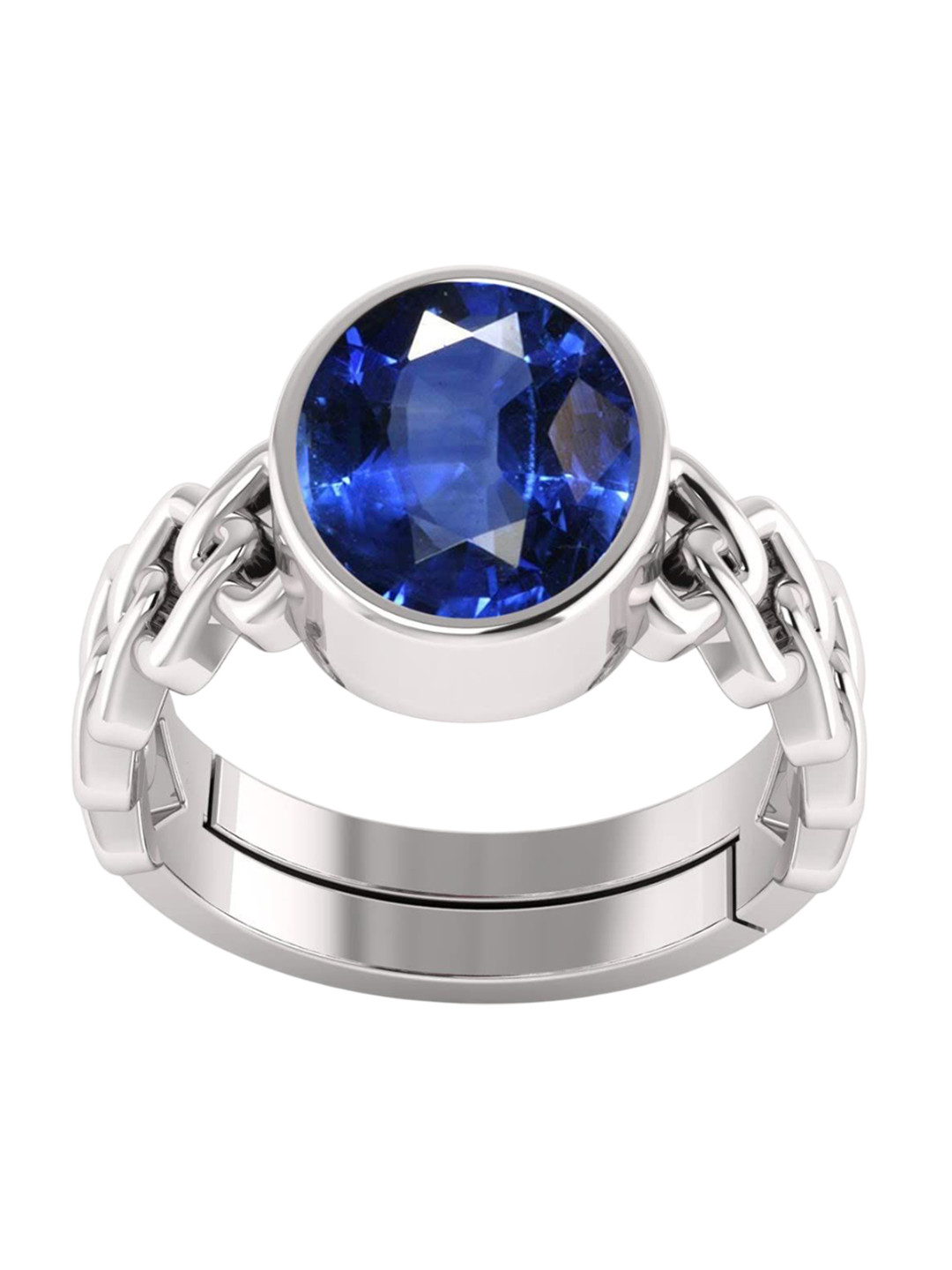 RSPR 11.25 Ratti 10.72 Carat Neelam Gemstone StuddedAdjustable FingerRing