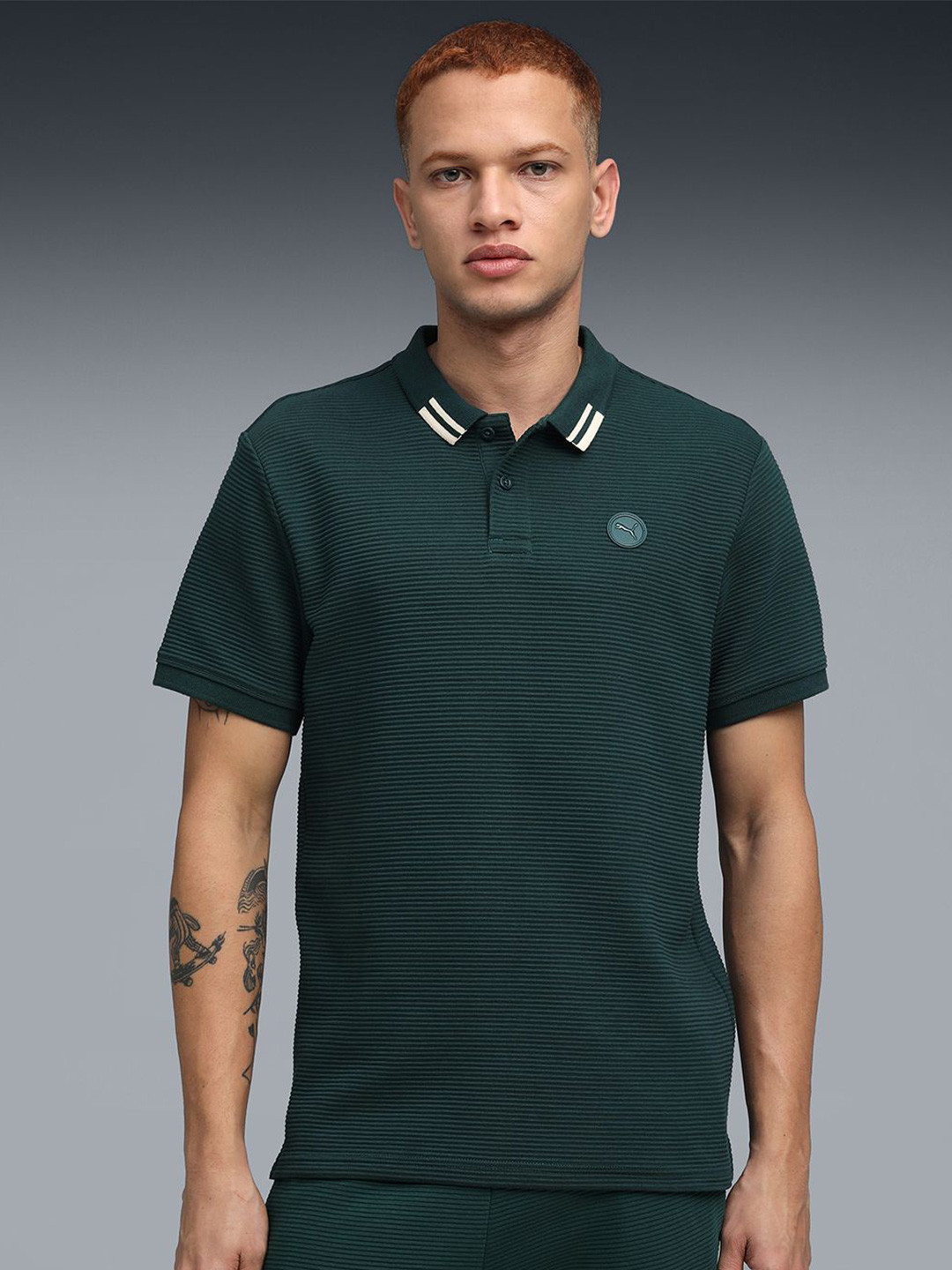 Puma Wardrobe ESS Ottoman Slim Fit Polo T Shirt