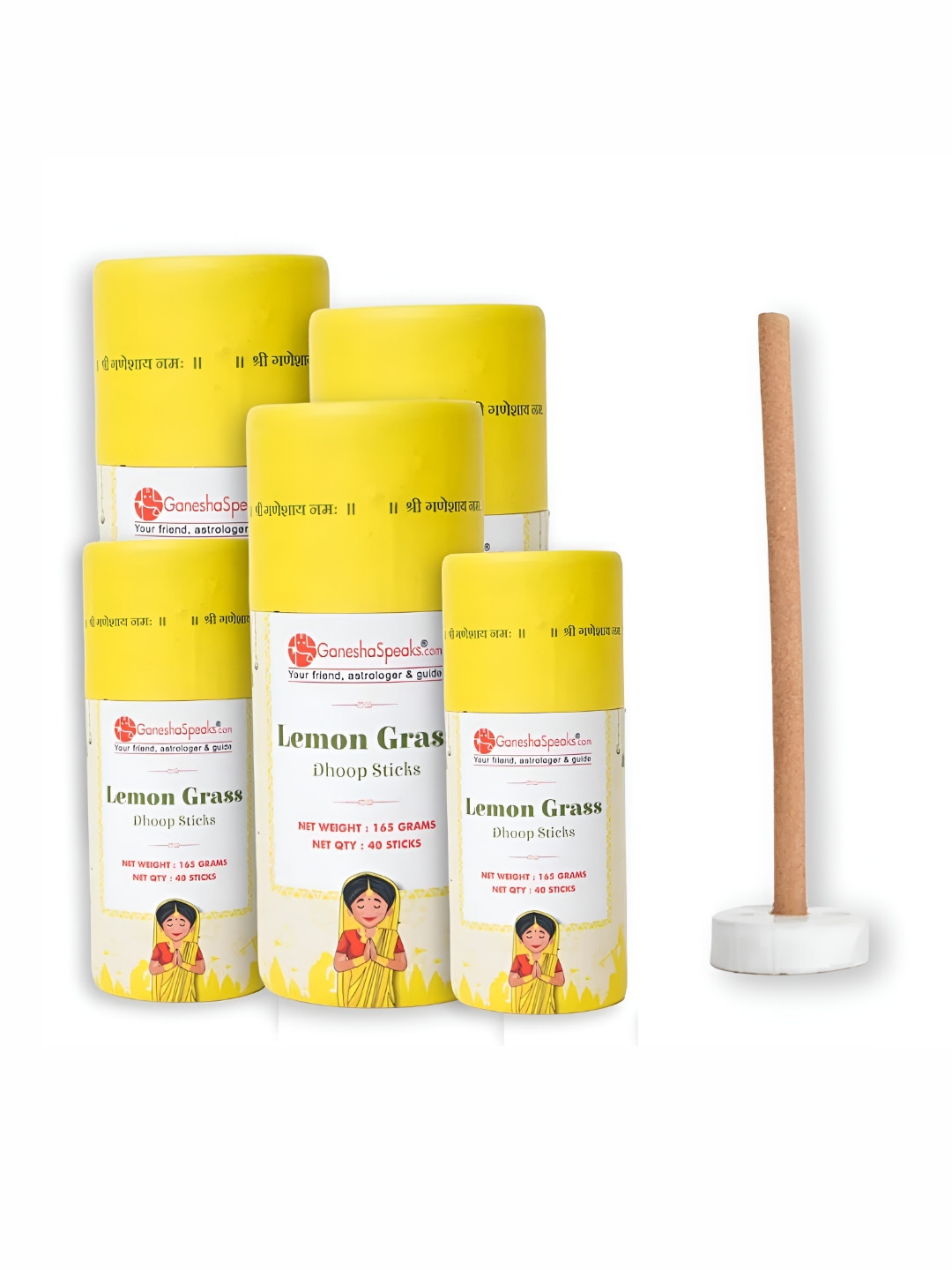 GaneshaSpeaks 200-Pcs Brown Wooden Dhoop Stick