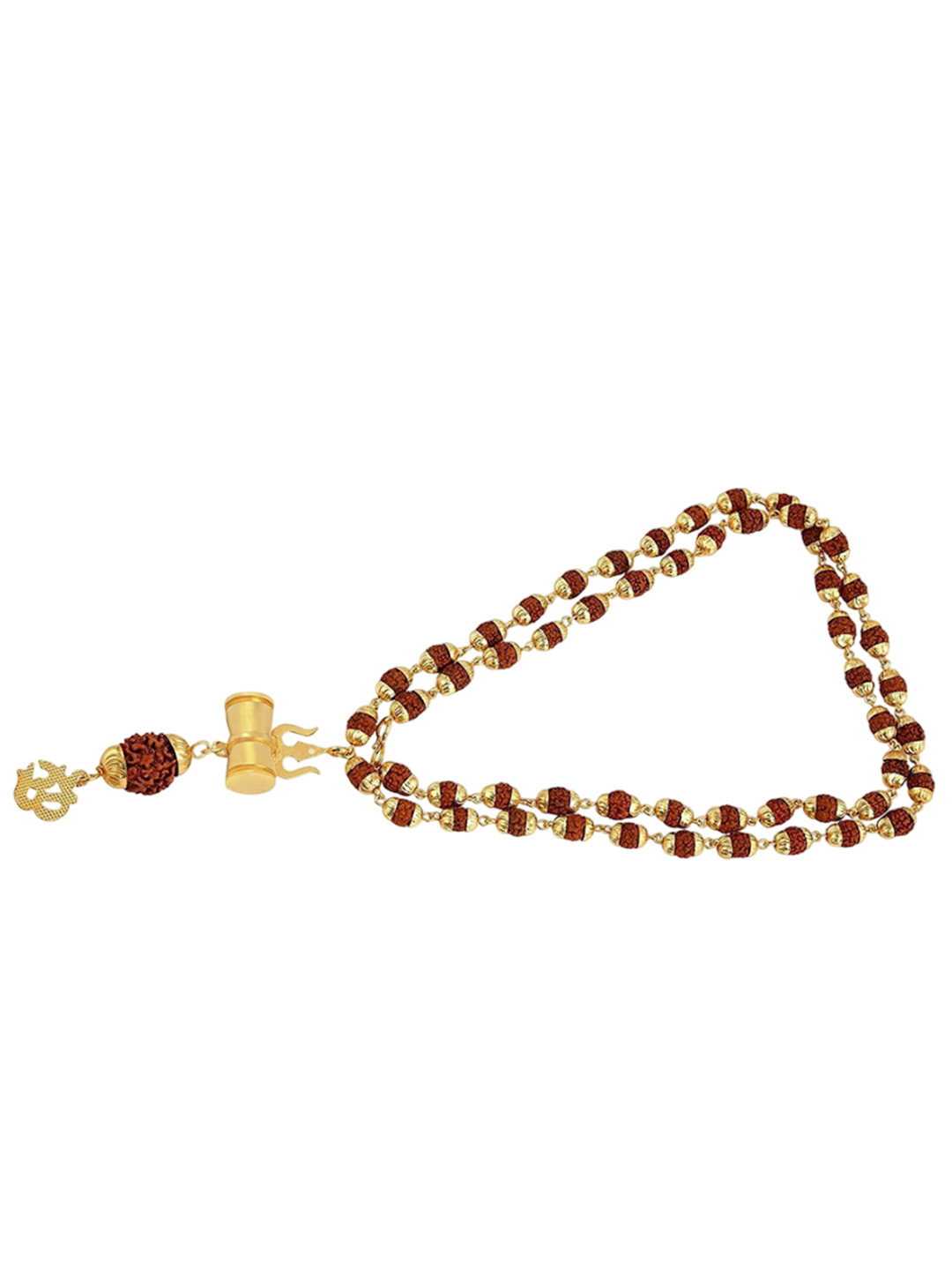 Crazy Fashion Unisex Stainless Steel Om Rtd Mala