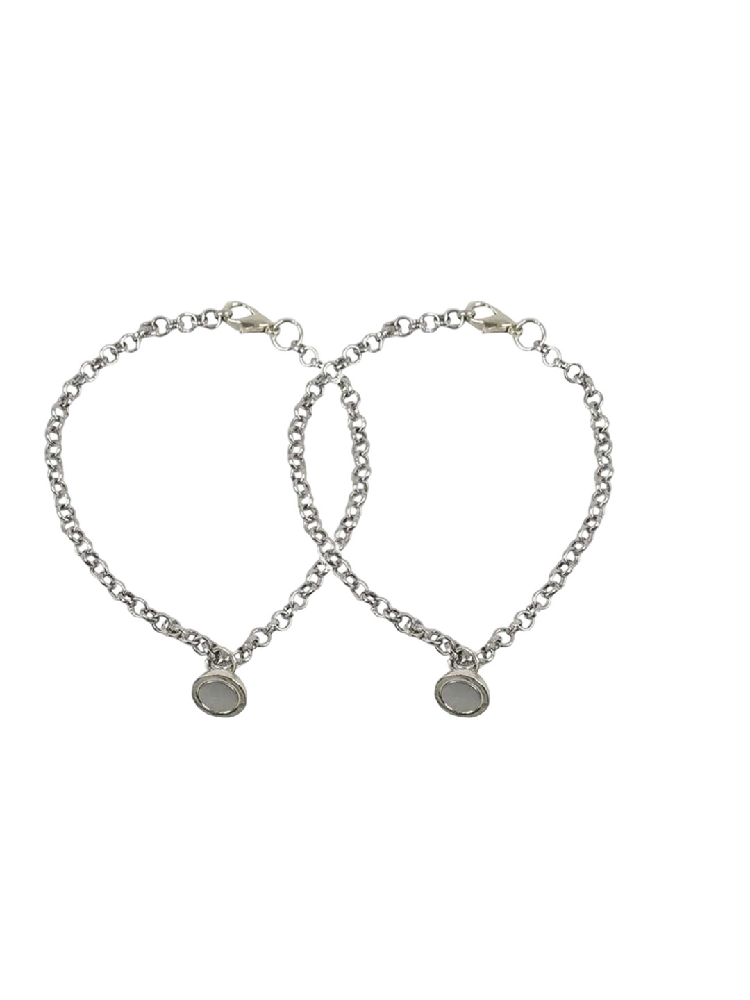 J.S ENTERPRISES Contemporary Pendants with Chains & Bracelet Comes with 2 Bracelet