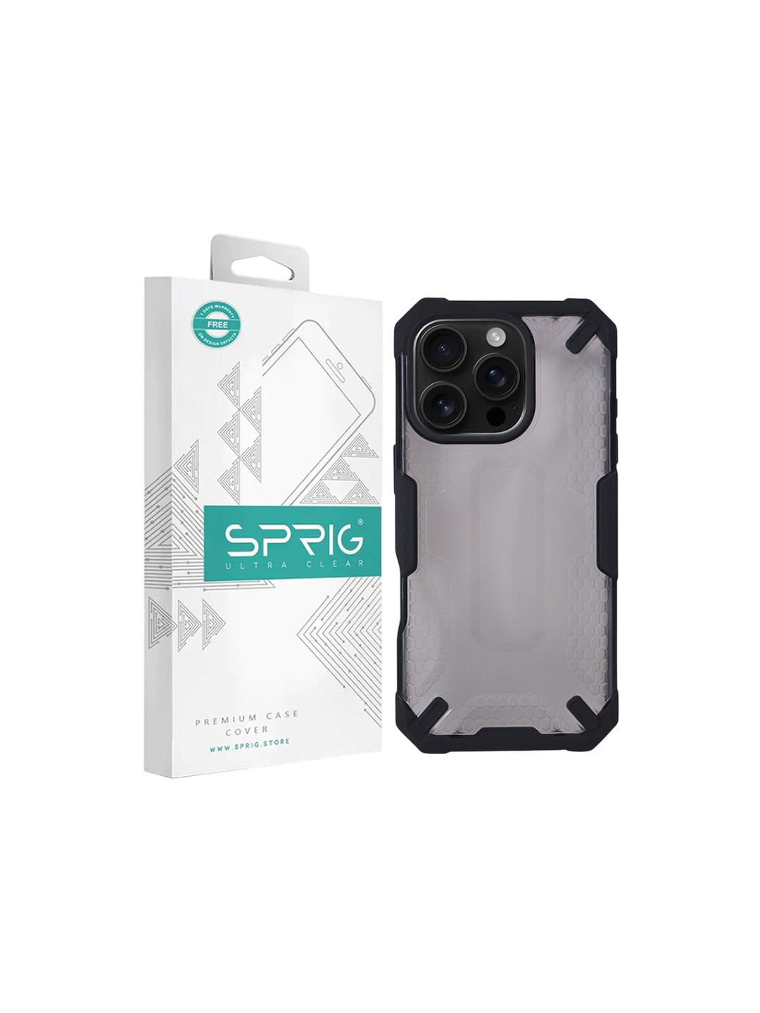 SPRIG iPhone 16 Pro Armor Case Plain Back Cover