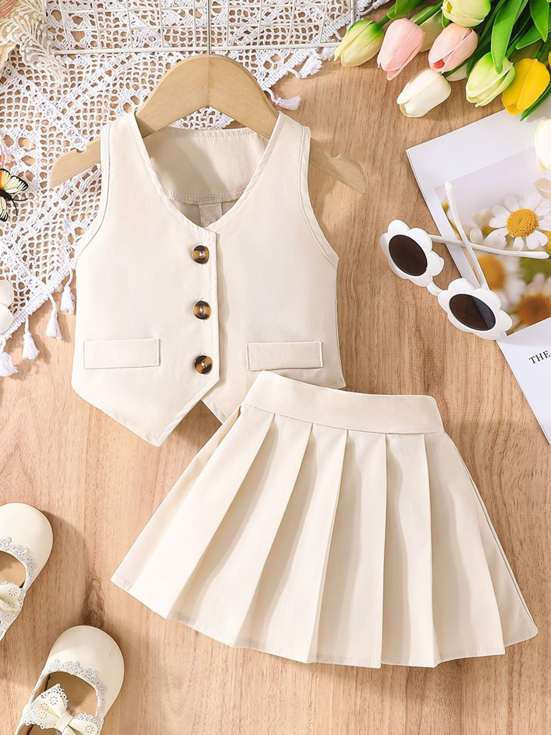 StyleCast x Revolte Girl Coat with Skirt Clothing Set