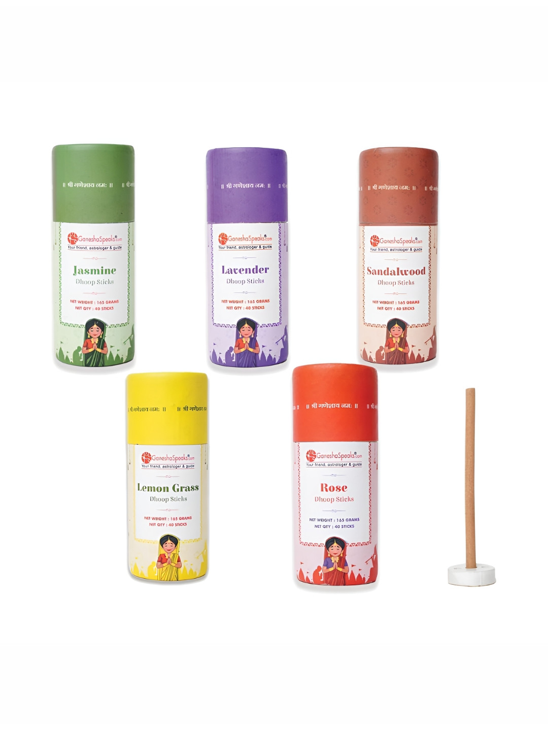 GaneshaSpeaks 400-Pcs Brown Bambooless Dhoop Sticks