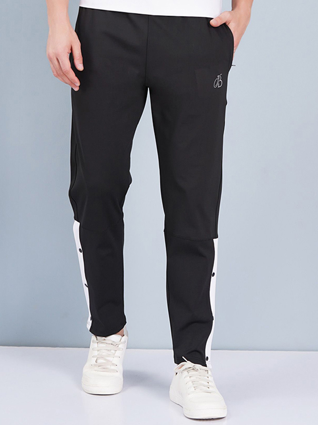 BRILLCO BIZZ Men Slim-Fit Mid-Rise Track Pants
