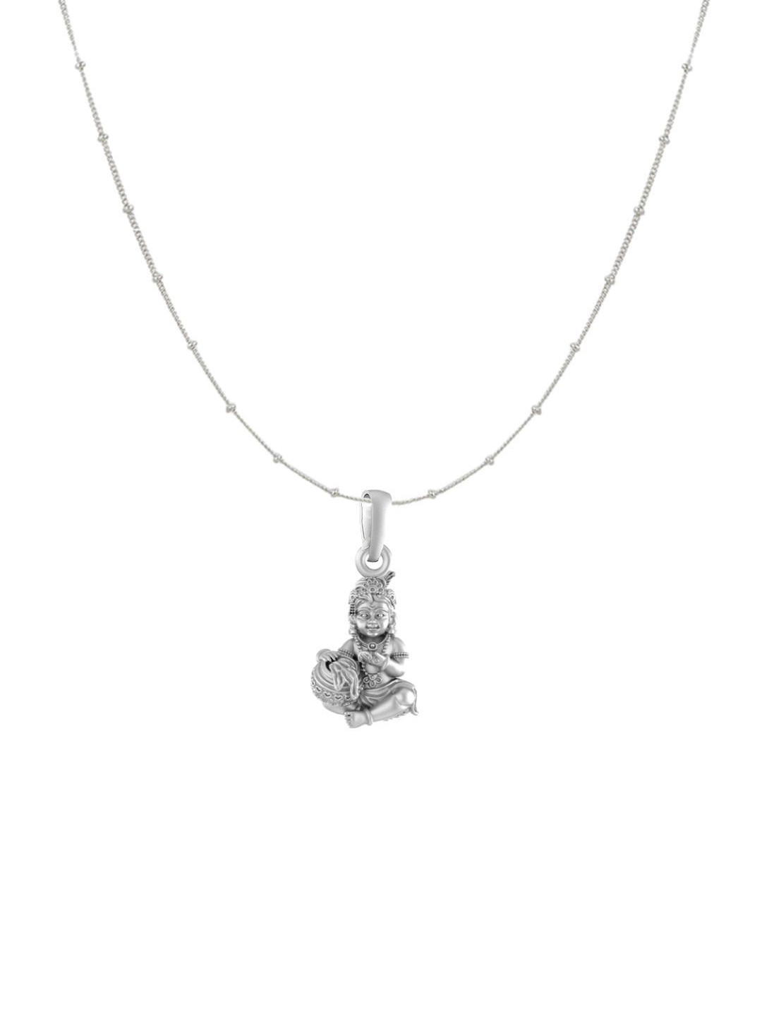 AKSHAT SAPPHIRE Laddu Gopal Pendant with Chain