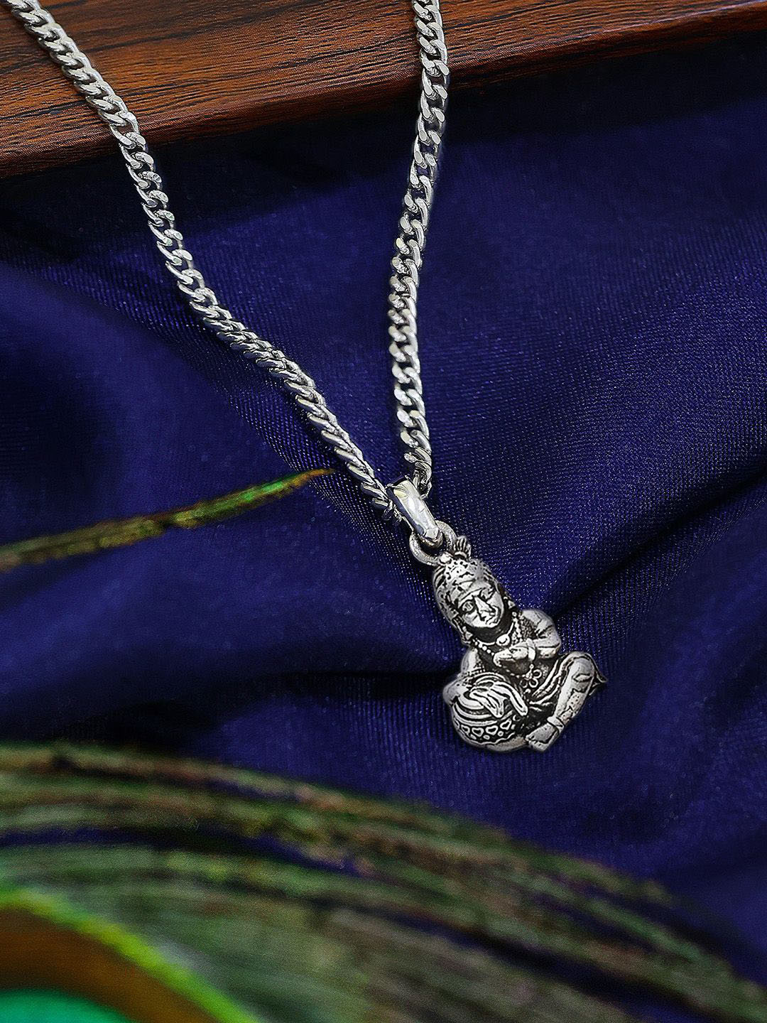 Tweov Jewels 925 Sterling Silver Bal Gopal Krishna Pendant