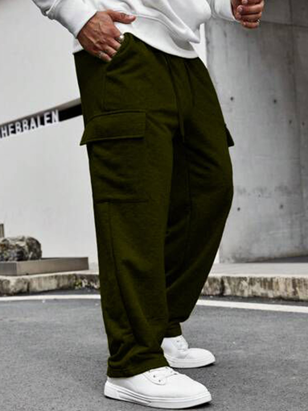 The Modern Soul Men Cotton Cargo Track Pants