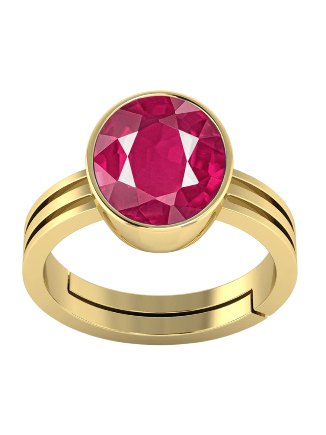 RSPR 9.25 Ratti 8.60 Carat Astrological Certified Amethyst Adjustable Gemstone Ring unise